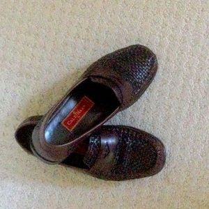 Ladies Cole Haan woven loafers